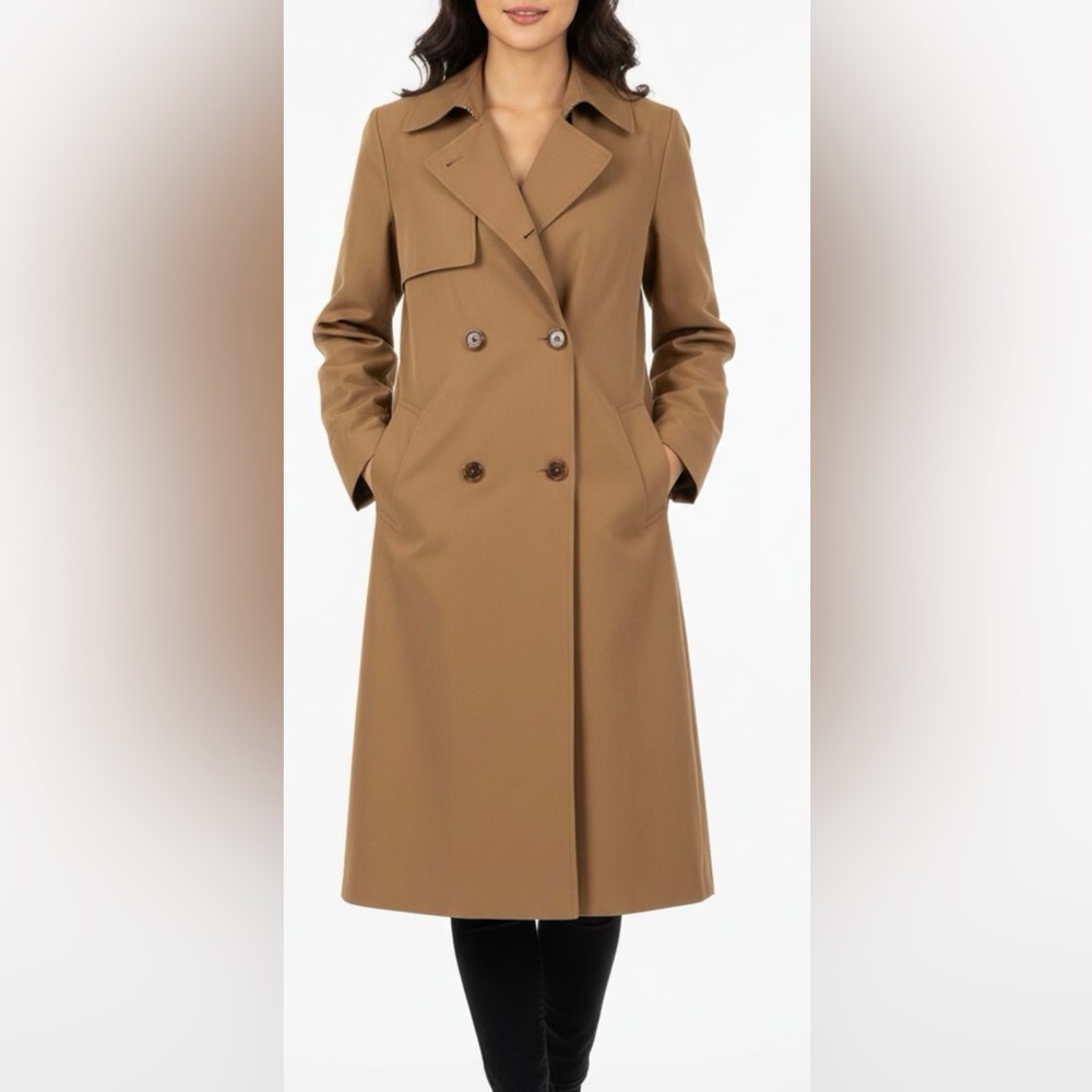 Bernardo Tan Suede likeTrench Coat
